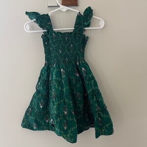 Hill House Tiny Ellie Nap Dress Emerald Green Floral